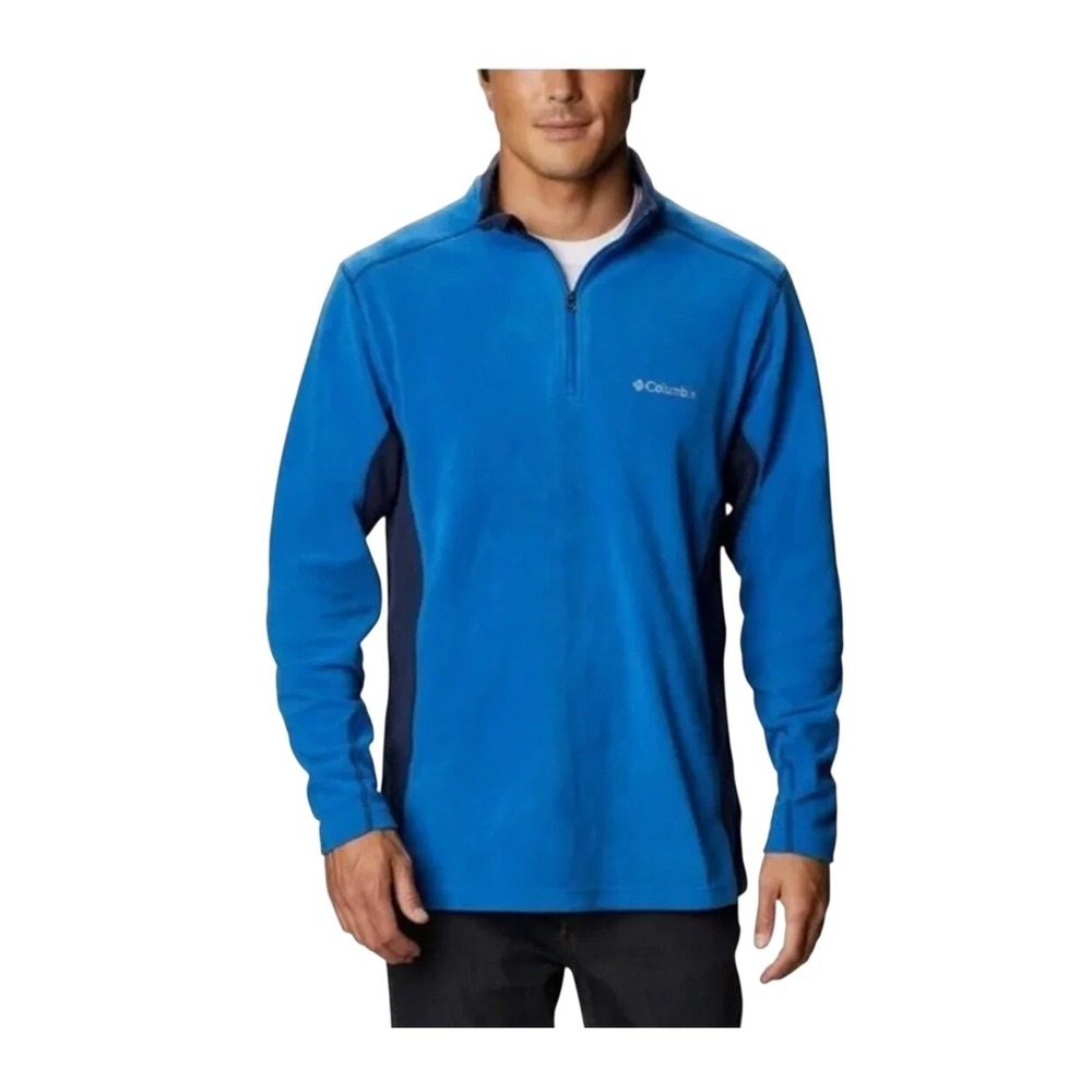 Columbia Klamath Range II Half Zip Fleece Jacket Royal Blue GrayXL